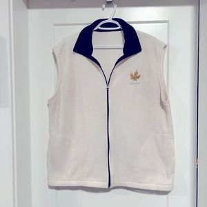 White unisex vest by George